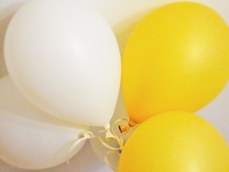 White and Yellow Balloons