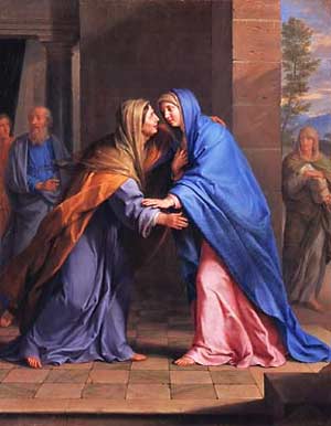 Mary and Elizabeth meeting; the Magnificat