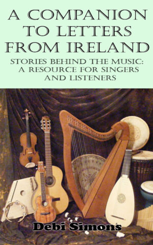 Book cover for A Companion to Letters from Ireland, picture of stringed instruments